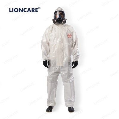 LIONCARE® CoverPremPro معطف واقٍ كيميائي ذو طبقات مسجلة